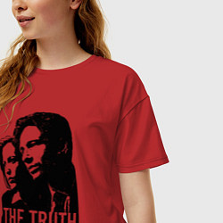 Футболка оверсайз женская Fox and Dana, цвет: красный — фото 2