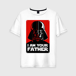 Женская футболка оверсайз Darth Vader