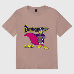 Женская футболка оверсайз Чёрный плащ - Кряк Лапчатый