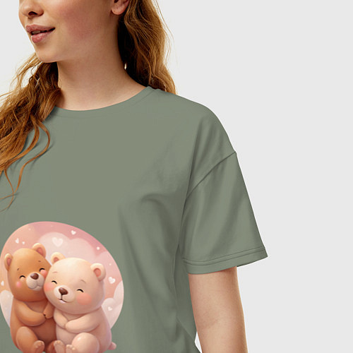 Женская футболка оверсайз Мими Мишки / Авокадо – фото 3