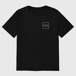 Футболка оверсайз женская Миссис парный товар - Mrs, цвет: черный