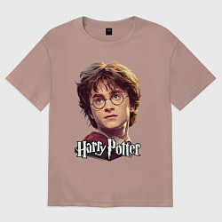Женская футболка оверсайз Harry Potter wizard