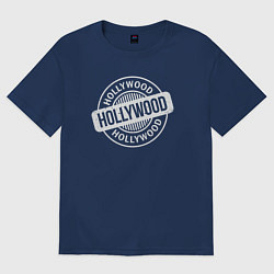 Футболка оверсайз женская Hollywood, цвет: тёмно-синий