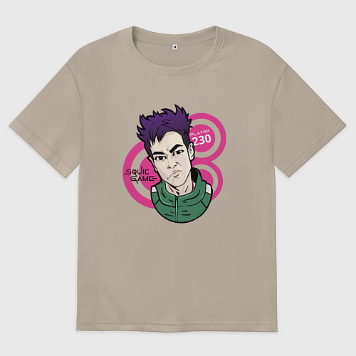 Женская футболка оверсайз Чхве Су Бонг - 230 / Миндальный – фото 1