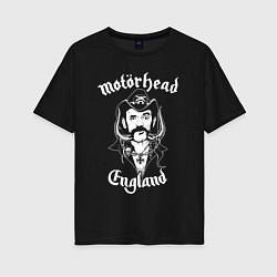 Футболка оверсайз женская Motorhead - Лемми, цвет: черный