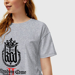 Футболка оверсайз женская Kingdom Come Deliverance 2, цвет: меланж — фото 2
