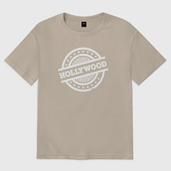Футболка оверсайз женская Stars Hollywood, цвет: миндальный
