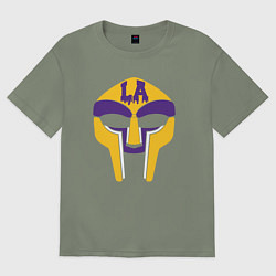Футболка оверсайз женская Doom Lakers, цвет: авокадо