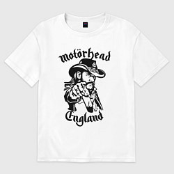 Футболка оверсайз женская Motorhead - Лемми, цвет: белый