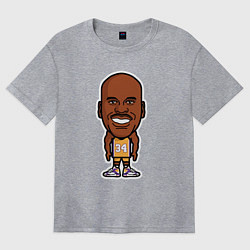 Женская футболка оверсайз Шак - Лейкерс