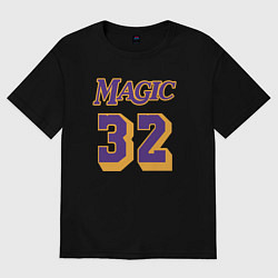 Футболка оверсайз женская Magic 32, цвет: черный