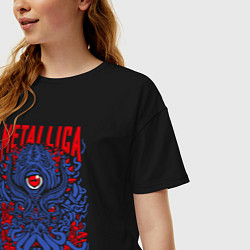 Футболка оверсайз женская Metallica: octopus, цвет: черный — фото 2
