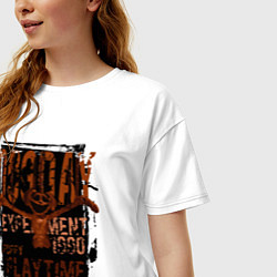 Футболка оверсайз женская Пеклопёс DogDay, цвет: белый — фото 2