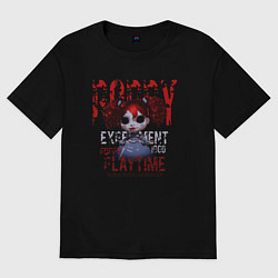 Женская футболка оверсайз Кукла Поппи из Poppy Playtime