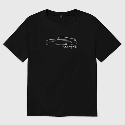 Женская футболка оверсайз Drift 2025 / Черный – фото 1