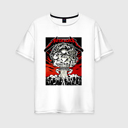 Футболка оверсайз женская Metallica - Toronto playbill, цвет: белый