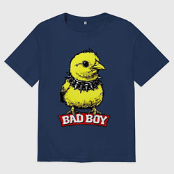 Женская футболка оверсайз Bad boy chicken