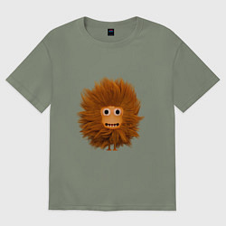 Женская футболка оверсайз Funny cartoon monster