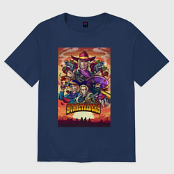 Футболка оверсайз женская Sunsetriders, цвет: тёмно-синий