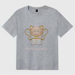 Женская футболка оверсайз Твой ангел хранитель