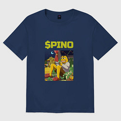 Футболка оверсайз женская Pino трейдер, цвет: тёмно-синий