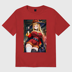 Футболка оверсайз женская Марин Китагава косплей Мегумин, цвет: красный