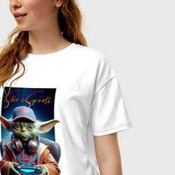 Футболка оверсайз женская Star eSports - Yoda, цвет: белый — фото 2