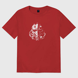 Футболка оверсайз женская Mens Fallout, цвет: красный