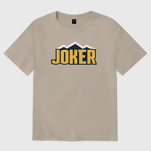 Женская футболка оверсайз Joker Nuggets / Миндальный – фото 1