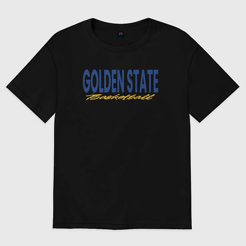 Женская футболка оверсайз Golden State basketball / Черный – фото 1