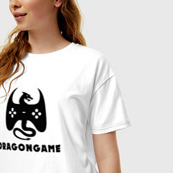 Футболка оверсайз женская Игра дракона, цвет: белый — фото 2