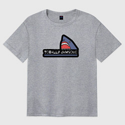 Футболка оверсайз женская Совершенно потрясающий, цвет: меланж