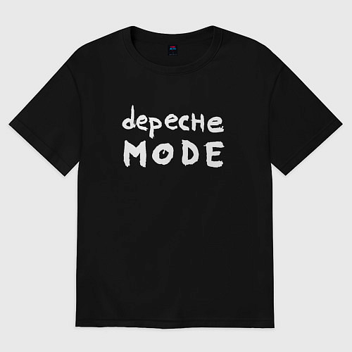 Женская футболка оверсайз Depeche Mode - sofad logo / Черный – фото 1