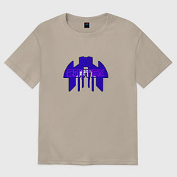 Футболка оверсайз женская Cortex фиолетовый aneurism iv, цвет: миндальный