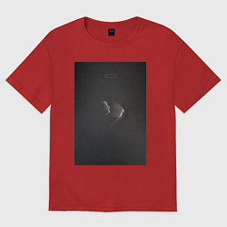 Футболка оверсайз женская Смотреть фильмы, цвет: красный