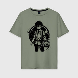 Женская футболка оверсайз Работник скорой помощи