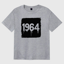 Футболка оверсайз женская 1964 год, цвет: меланж