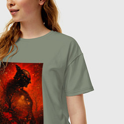 Футболка оверсайз женская Маления, цвет: авокадо — фото 2