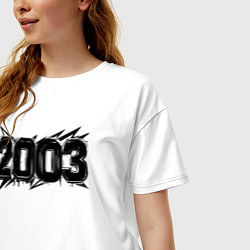 Футболка оверсайз женская Энергия 2003, цвет: белый — фото 2