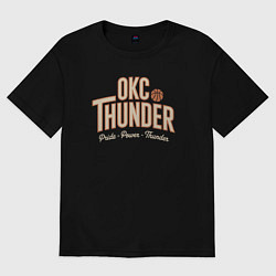 Футболка оверсайз женская Oklahoma pride, цвет: черный