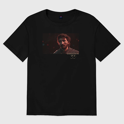 Женская футболка оверсайз Clair Obscur Expedition 33 Gustave / Черный – фото 1