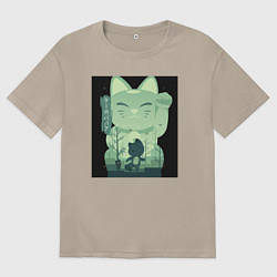 Футболка оверсайз женская Neko Turbo Granny Dandadan, цвет: миндальный