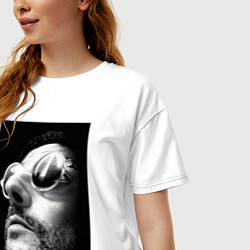 Футболка оверсайз женская Леон персонаж, цвет: белый — фото 2