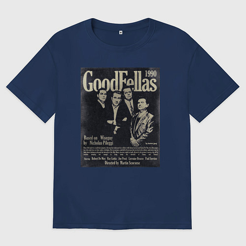 Женская футболка оверсайз Славные парни постер / Тёмно-синий – фото 1