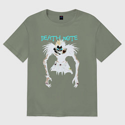 Футболка оверсайз женская Death note Ryuk - галлюцинации, цвет: авокадо