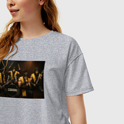 Футболка оверсайз женская Sorpions Mortal Kombat, цвет: меланж — фото 2