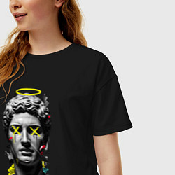 Футболка оверсайз женская Давид, цвет: черный — фото 2