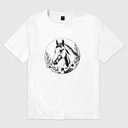 Футболка оверсайз женская Дух ветра, цвет: белый