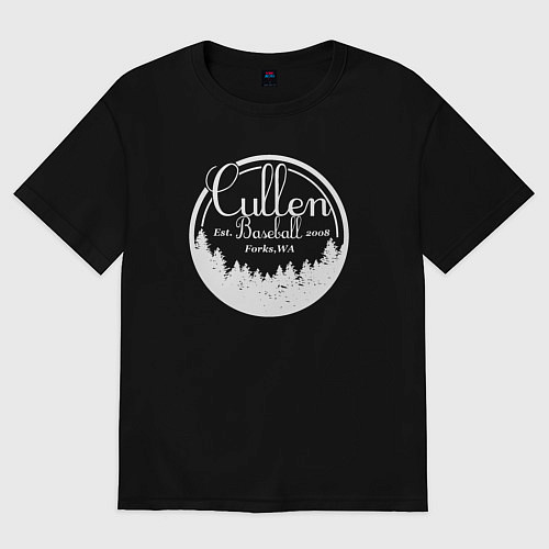 Женская футболка оверсайз Baseball Cullen / Черный – фото 1
