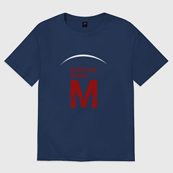 Футболка оверсайз женская Depeche Mode - M, цвет: тёмно-синий